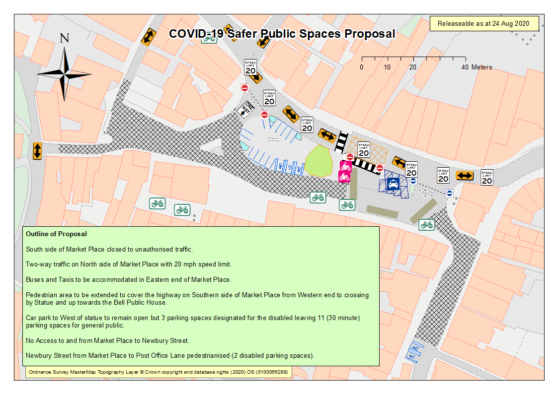 COVID-19 Safer Public Spaces – Market Place Pedestrianisation & Survey