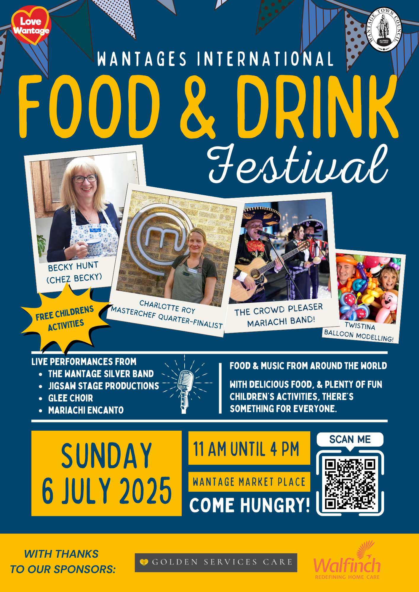 Wantage International Food & Drink Festival – Sunday 6th July 2025